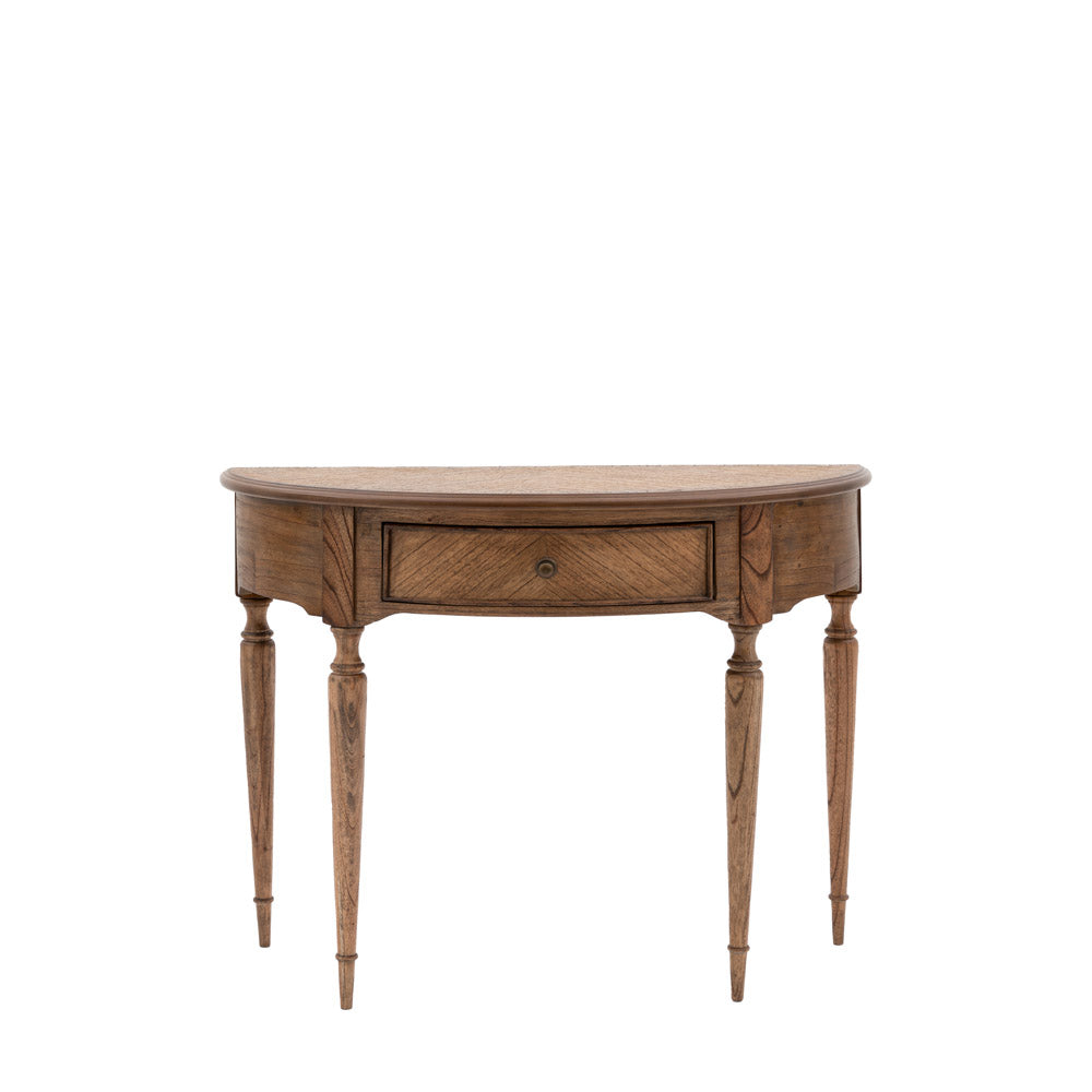Kerman Demi Lune Table Peroba