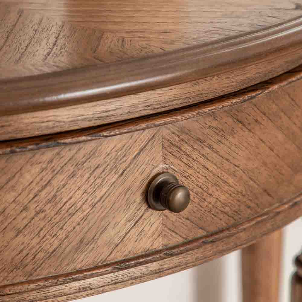 Kerman Demi Lune Table Peroba
