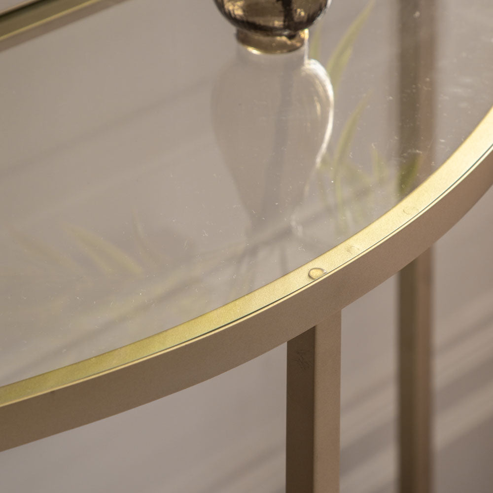 Dijon Console Table Champagne