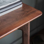 Girona 1 Drawer Desk Walnut