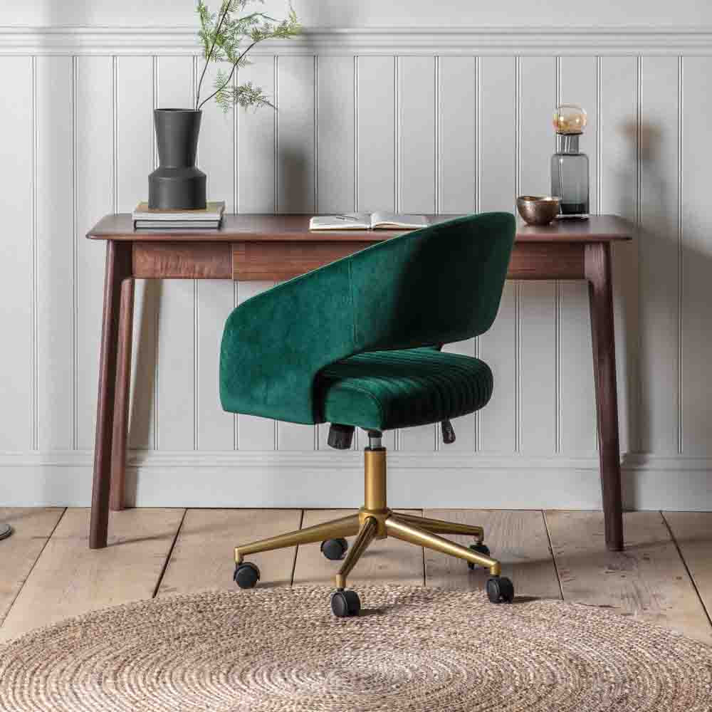 Girona 1 Drawer Desk Walnut