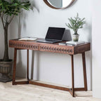Aswan Retreat 2 Drawer Desk Brown Mango