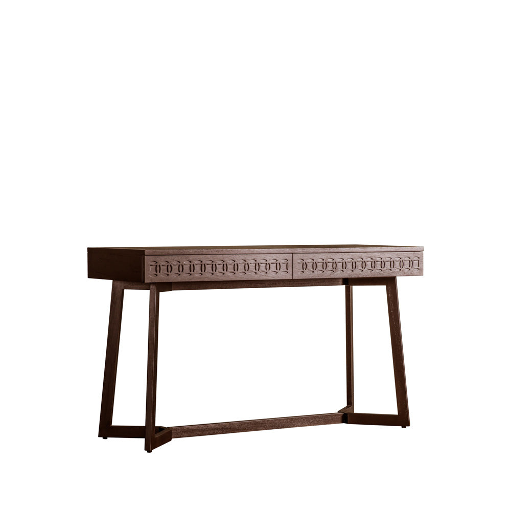 Aswan Retreat 2 Drawer Desk Brown Mango