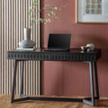 Aswan Boutique 2 Drawer Desk Black Mango