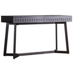 Aswan Boutique 2 Drawer Desk Black Mango
