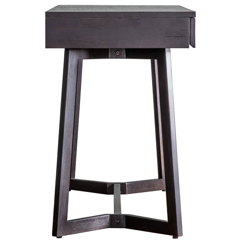 Aswan Boutique 2 Drawer Desk Black Mango