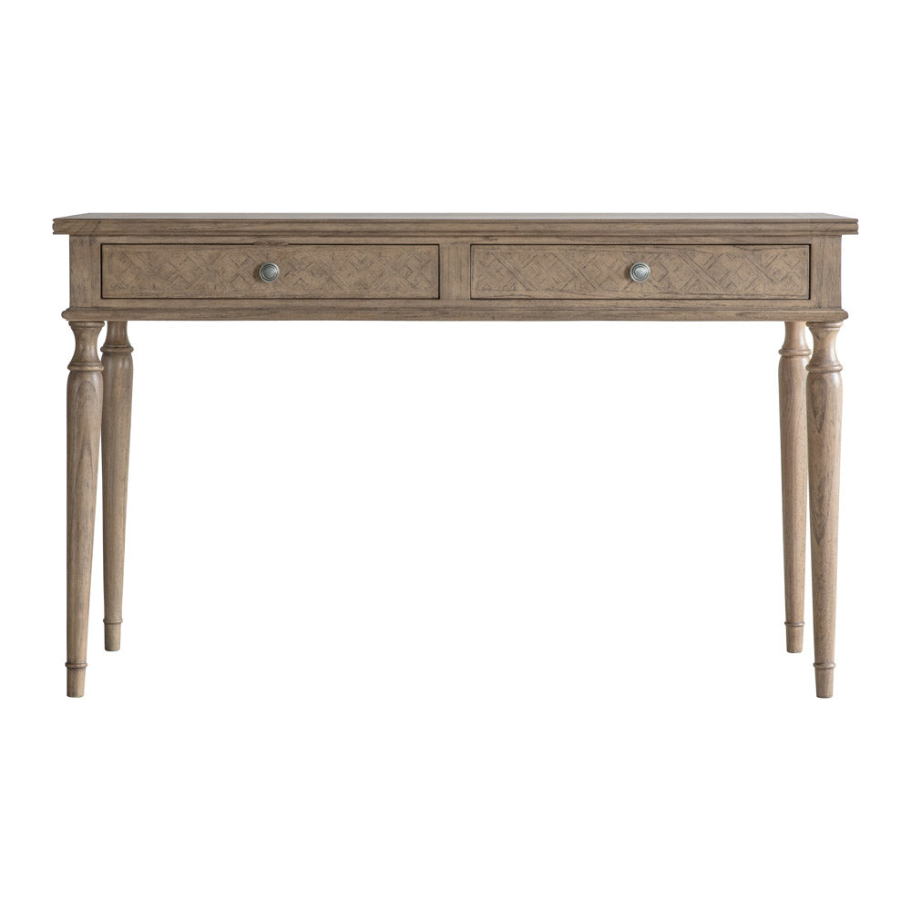 Reims 2 Drawer Desk Natural