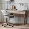 Reims 2 Drawer Desk Natural