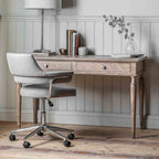 Reims 2 Drawer Desk Natural