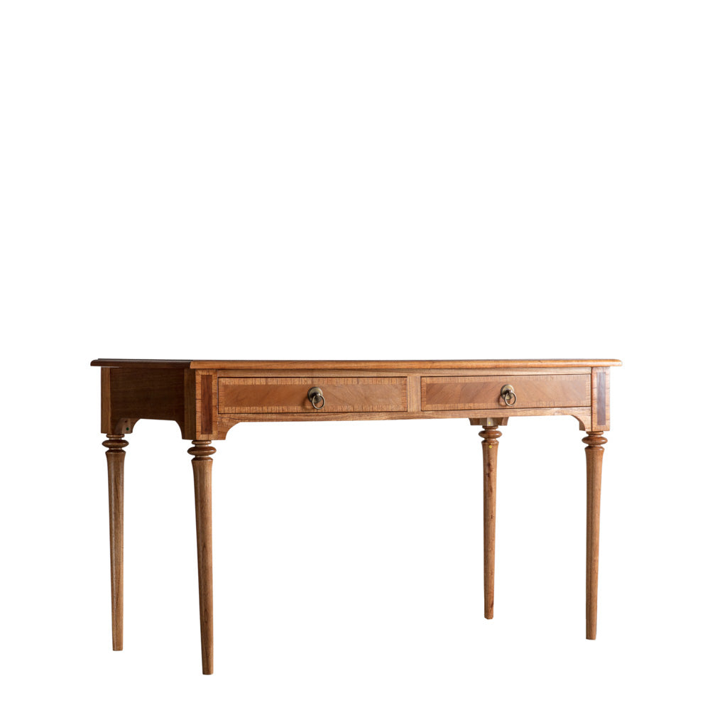 Sassari 2 Drawer Desk Walnut