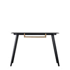 Pretoria Desk with Shelf Black