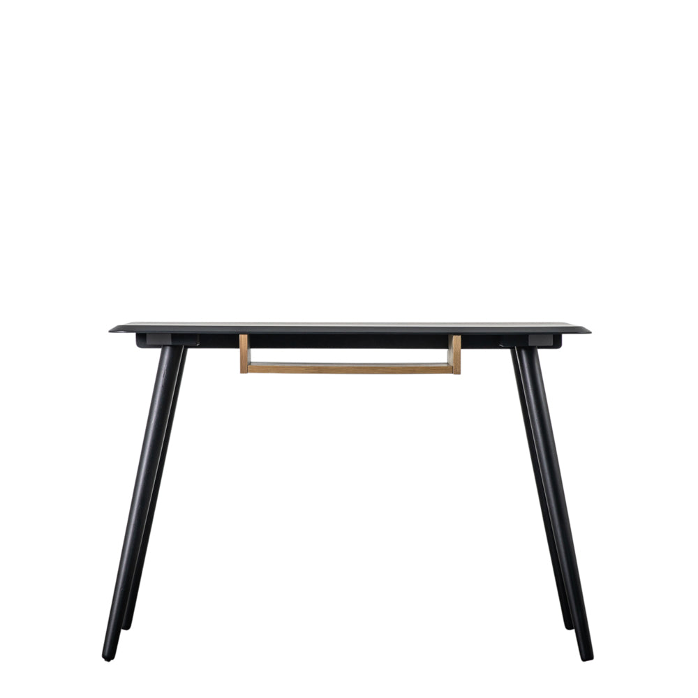 Pretoria Desk with Shelf Black