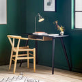 Pretoria Desk with Shelf Black