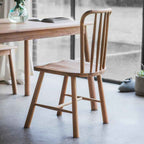 Harbin Dining Chair Oak (2 Pack)