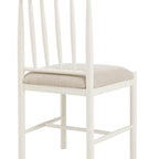 Oxford Upholstered Dining Chair White (2 Pack)