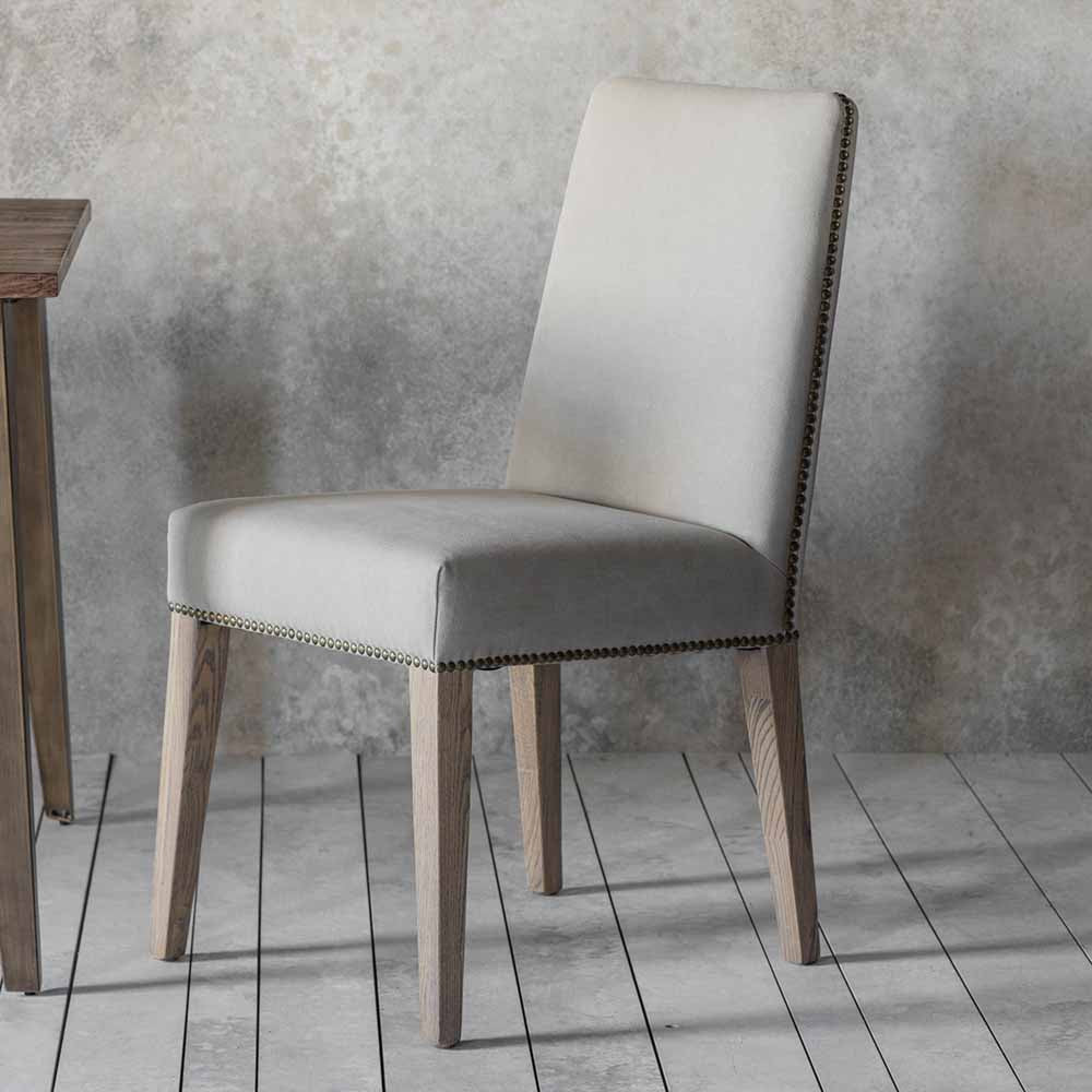 Rex Dining Chair Cement Linen (2 Pack)