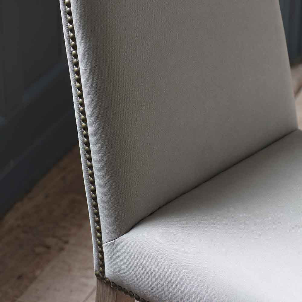 Rex Dining Chair Cement Linen (2 Pack)