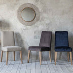 Rex Dining Chair Cement Linen (2 Pack)