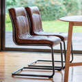 Izmir Leather Chair Brown