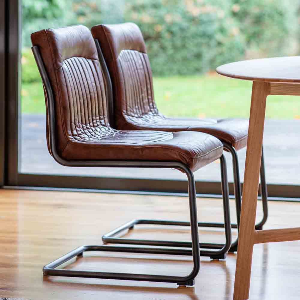 Izmir Leather Chair Brown