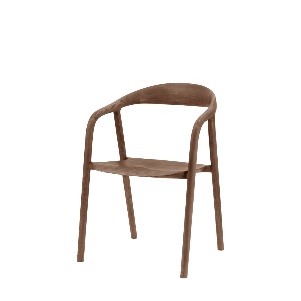 Girona Dining Chair Walnut (2 Pack)