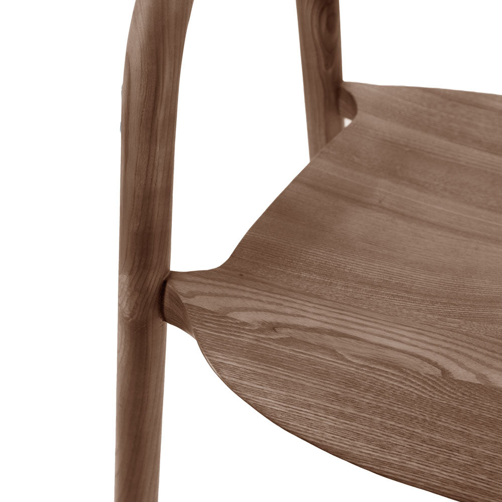 Girona Dining Chair Walnut (2 Pack)