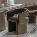 Saul Dining Chair Green Boucle