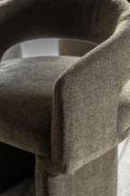Saul Dining Chair Green Boucle