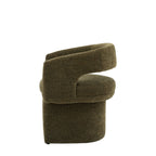 Saul Dining Chair Green Boucle