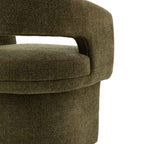 Saul Dining Chair Green Boucle