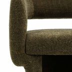 Saul Dining Chair Green Boucle