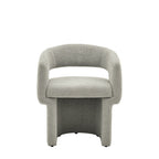 Saul Dining Chair Grey Boucle