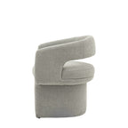 Saul Dining Chair Grey Boucle
