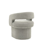 Saul Dining Chair Grey Boucle