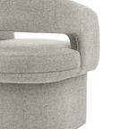 Saul Dining Chair Grey Boucle