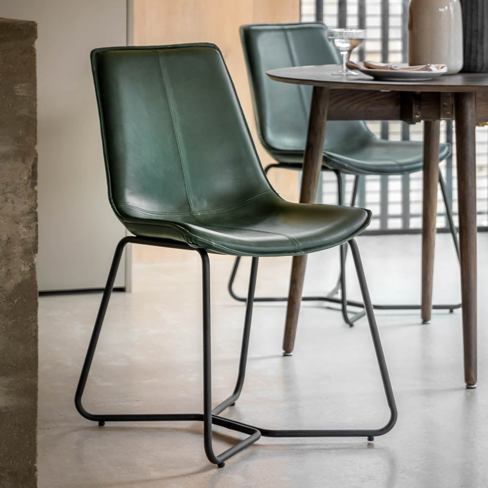 Dayton Chair Green (2 Pack)