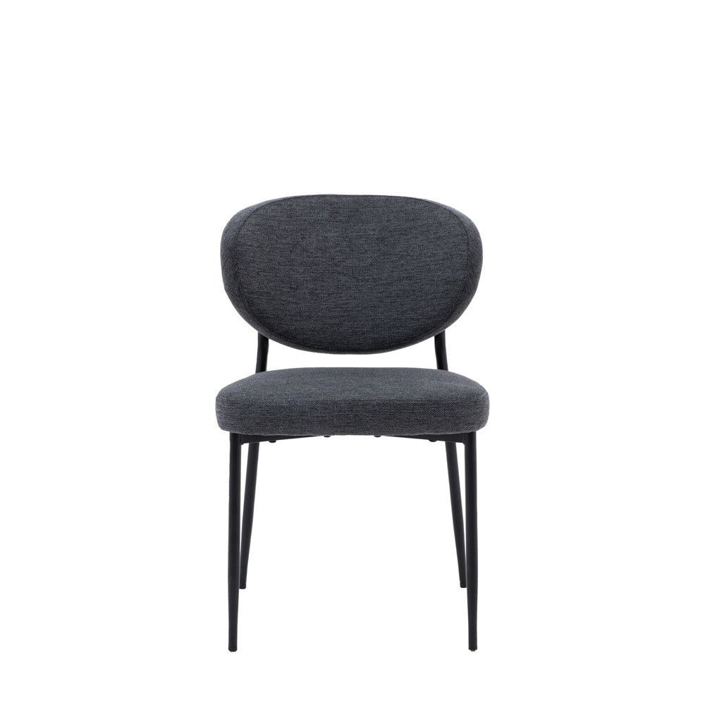 Odense Dining Chair Charcoal (2 Pack)
