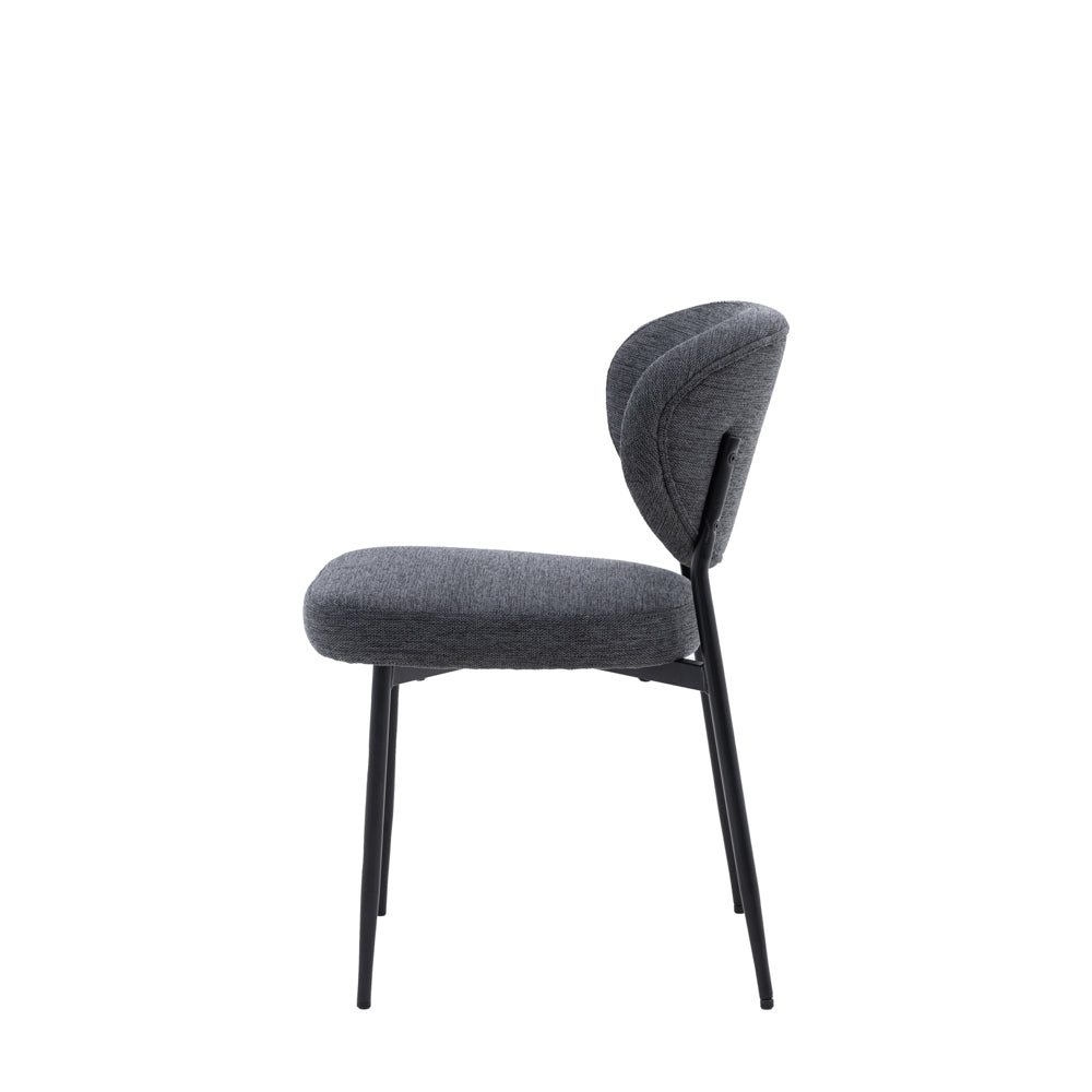 Odense Dining Chair Charcoal (2 Pack)