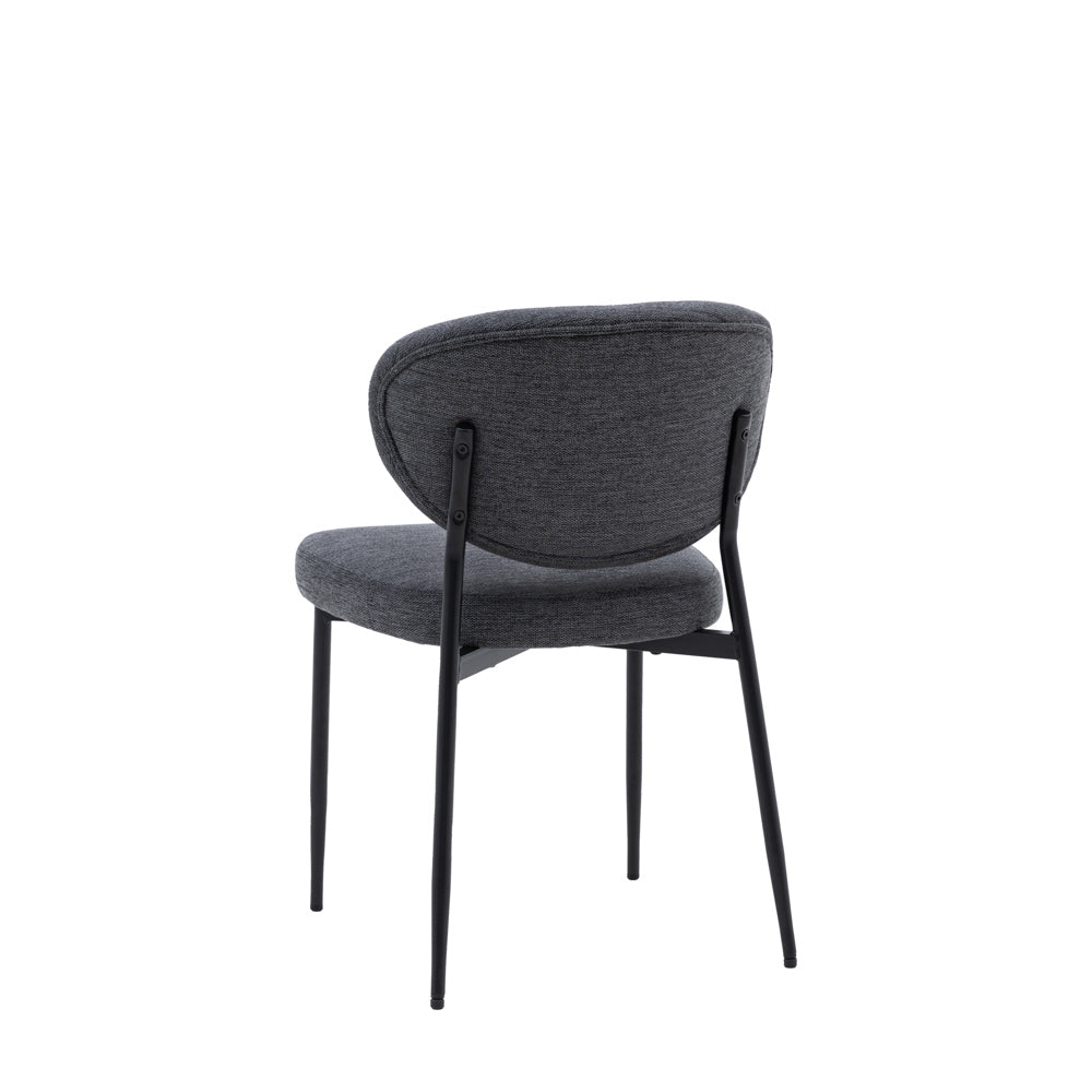 Odense Dining Chair Charcoal (2 Pack)