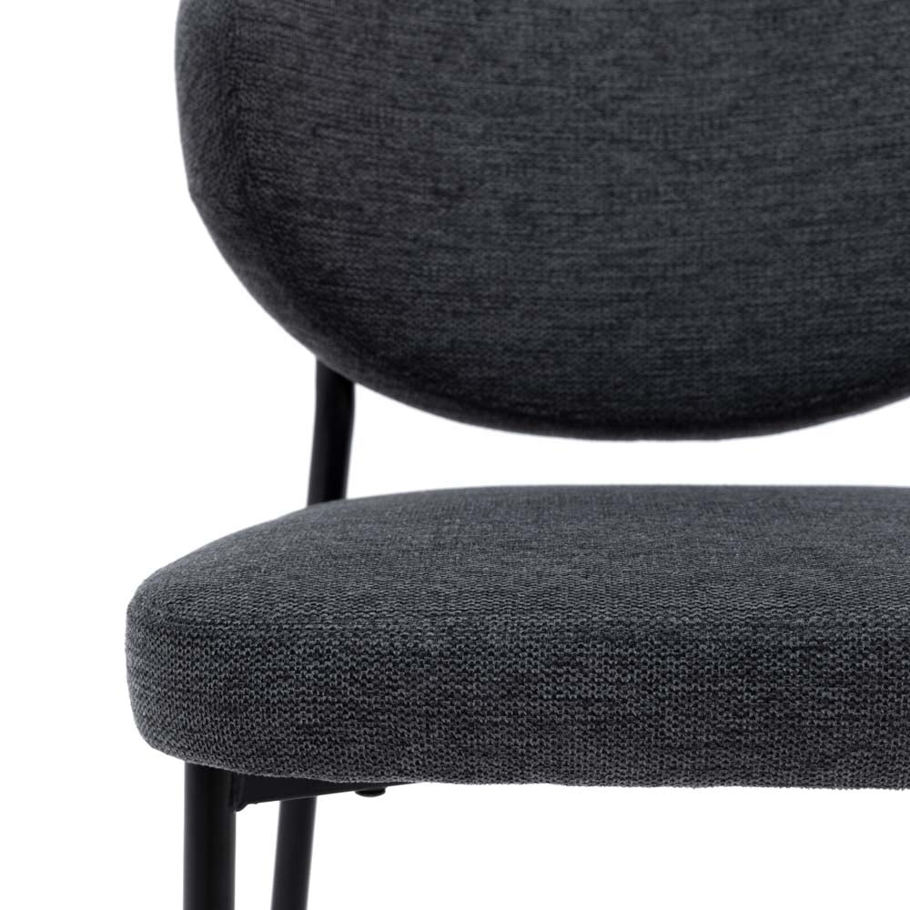 Odense Dining Chair Charcoal (2 Pack)
