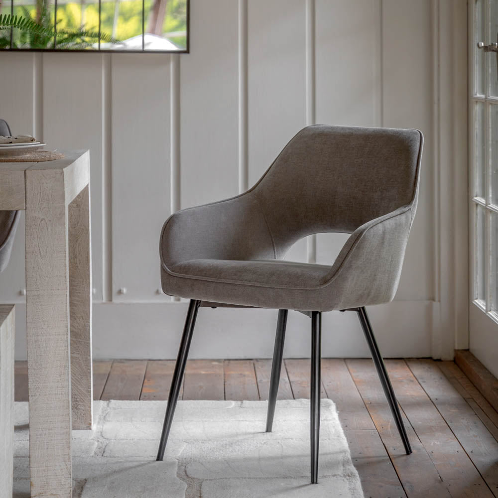 Caldona Dining Chair Grey (2 Pack)