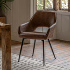 Caldona Dining Chair Brown (2 Pack)