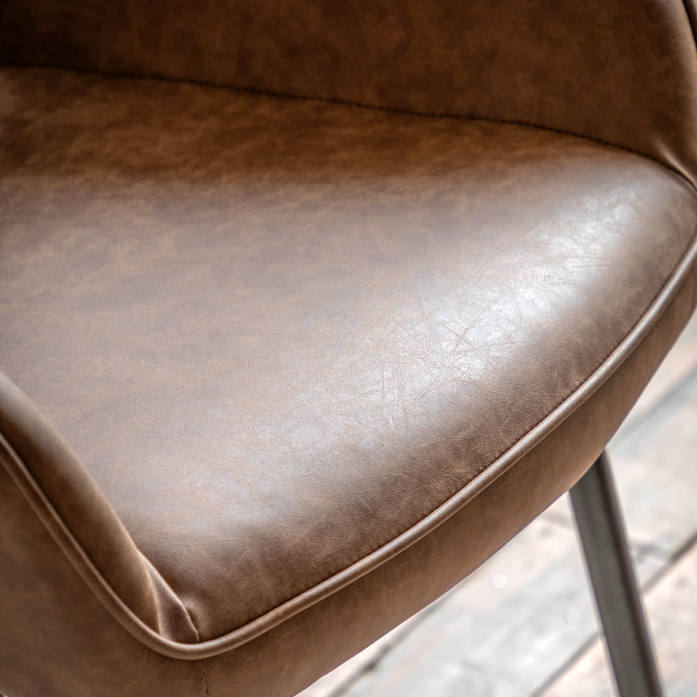 Caldona Dining Chair Brown (2 Pack)