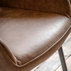 Caldona Dining Chair Brown (2 Pack)