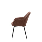 Caldona Dining Chair Brown (2 Pack)