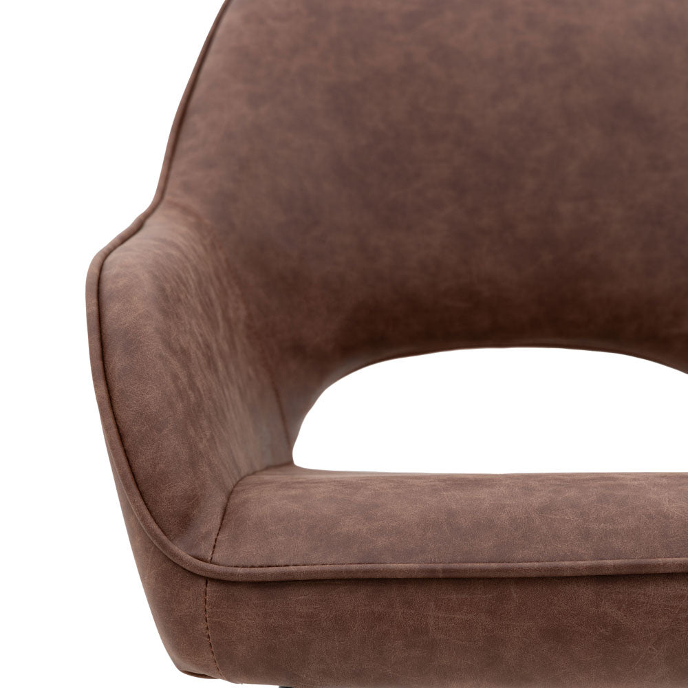 Caldona Dining Chair Brown (2 Pack)