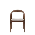 Girona Upholstered Dining Chair Walnut (2 Pack)
