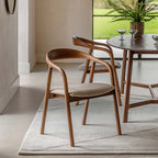 Girona Upholstered Dining Chair Walnut (2 Pack)