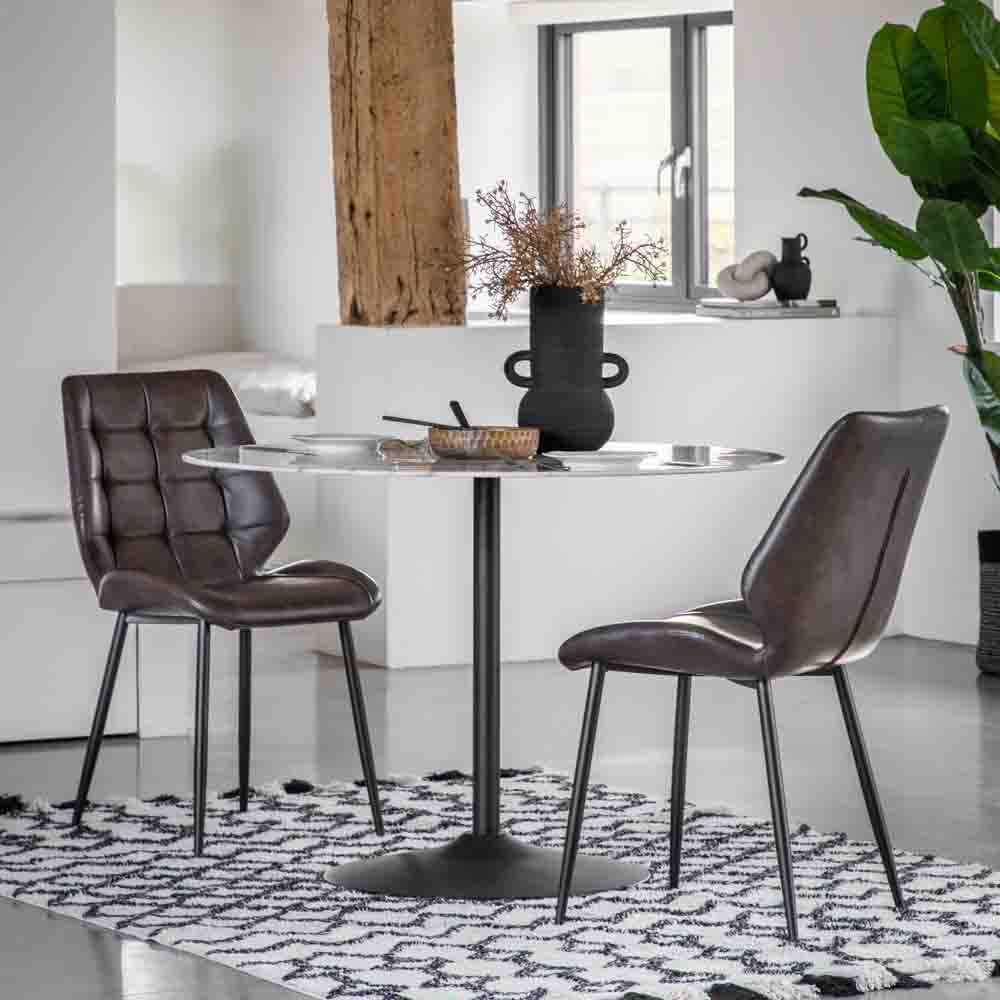 Gondomar Dining Chair Brown (2 Pack)