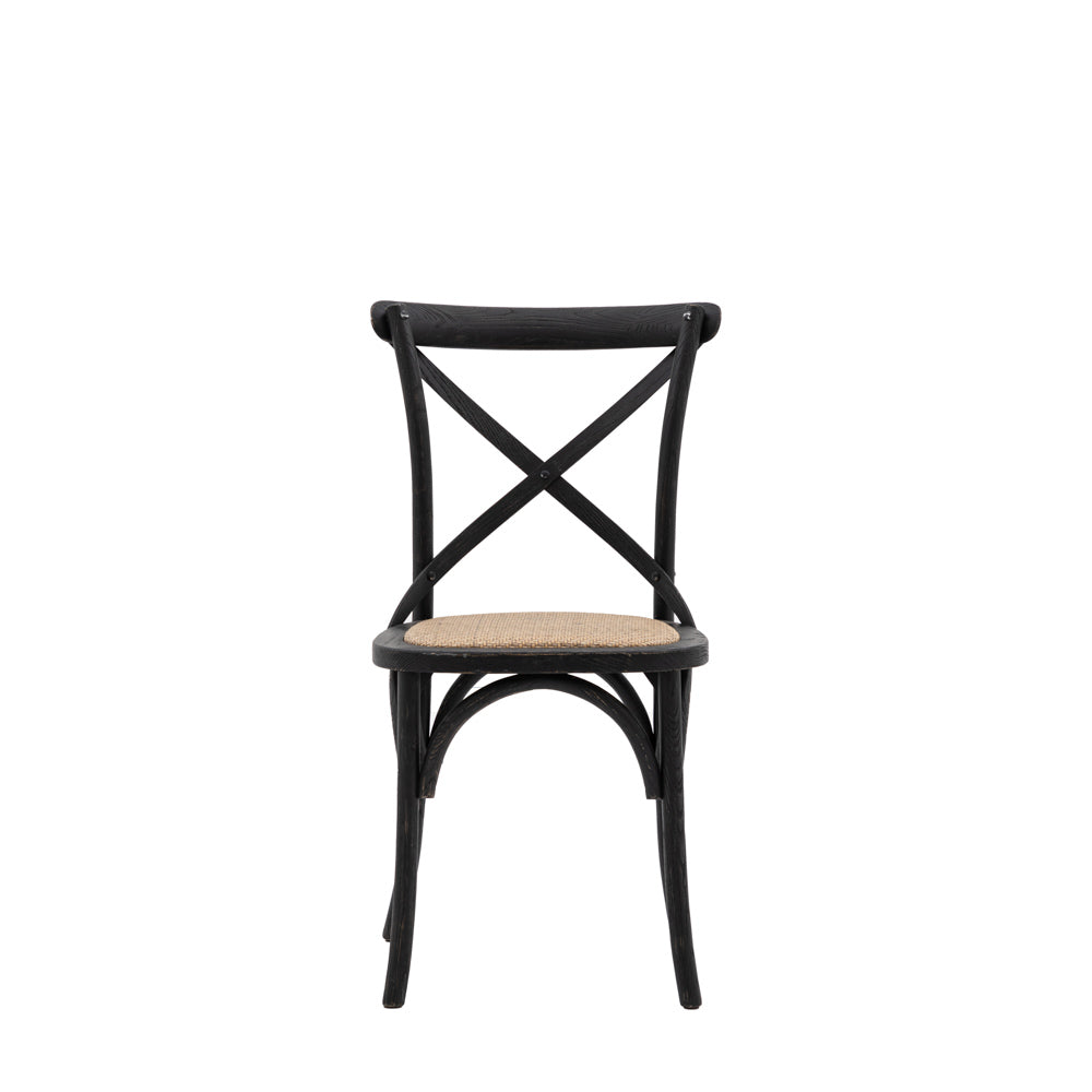 Harar Chair Black/Rattan (2 Pack)